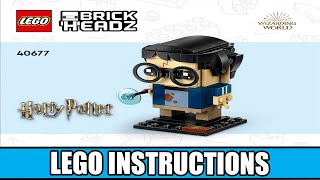 YouTube Thumbnail LEGO Instructions - BrickHeadz - Wizarding World - 40677 - Prisoner of Azkaban - Harry Potter