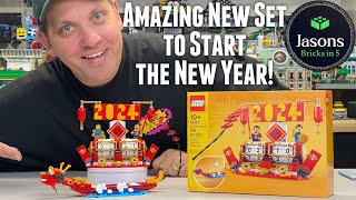 YouTube Thumbnail Lego Festival Calendar | Set 40678  | My First build of 2024!