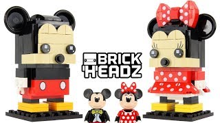 YouTube Thumbnail LEGO Mickey &amp; Minnie Mouse Brickheadz Review 41624 &amp; 41625