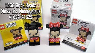 YouTube Thumbnail LEGO Micky Maus und Minnie Maus (BrickHeadz Sets 41624 und 41625)