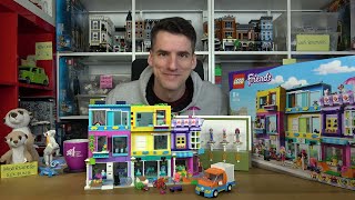 YouTube Thumbnail Friends zieht locker an City vorbei, trotz der Figuren: LEGO® 41704 Wohnblock