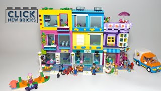 YouTube Thumbnail Lego Friends 41704 - Main Street Building Speed Build (New 2022)