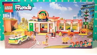 YouTube Thumbnail Lego Friends 41729 Supermercado orgánico organic grocery store 2023 collection. Es el mercadona?