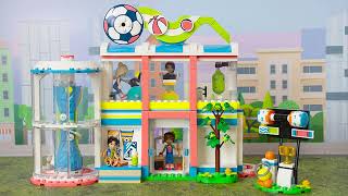 YouTube Thumbnail New LEGO Friends 41744 Sports Center: All Functions!