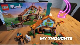 YouTube Thumbnail LEGO Friends Autumn’s Horse Stable Time-lapse 41745 Role-Play Fun for Kids Ages 7+ Review