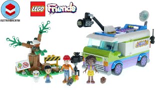 YouTube Thumbnail LEGO Friends 41749 Newsroom Van - LEGO Speed Build Review