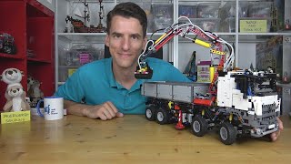 YouTube Thumbnail LEGO® Technic 42043 RC Umbau - unser Arocs flitzt mit seinen Freunden umher!