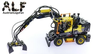 YouTube Thumbnail Lego Technic 42053 Volvo EW 160E - Lego Speed Build Review