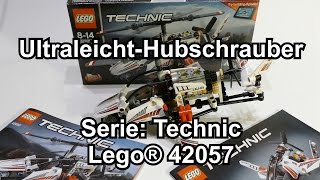 YouTube Thumbnail Test Ultraleicht-Hubschrauber LEGO  (Technic Set 42057 Review deutsch 4K)