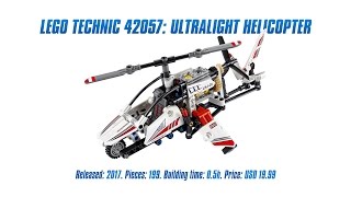 YouTube Thumbnail LEGO Technic 42057: Ultralight Helicopter Unboxing, Speed Build &amp; Review [4K]