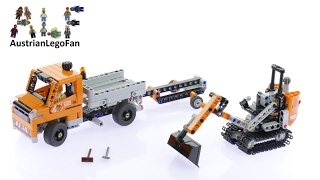 YouTube Thumbnail Lego Technic 42060 Roadwork Crew - Lego Speed Build Review