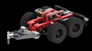 YouTube Thumbnail Truck Dolly - A Lego Technic 42061 alternate build