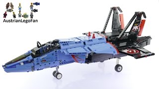 YouTube Thumbnail Lego Technic 42066 Air Race Jet - Lego Speed Build Review