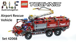 YouTube Thumbnail Lego Technic 42068 Airport Rescue Vehicle - Lego Speed Build Review