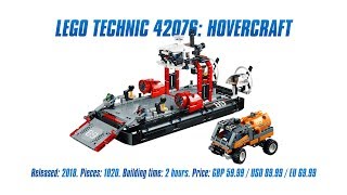YouTube Thumbnail LEGO Technic 42076: Hovercraft In-depth Review &amp; Speed Build [4K]