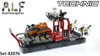YouTube Thumbnail Lego Technic 42076 Hovercraft - Lego Speed Build Review