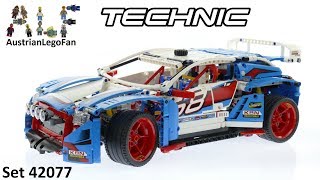 YouTube Thumbnail Lego Technic 42077 Rally Car - Lego Speed Build Review
