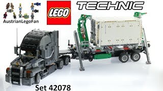 YouTube Thumbnail Lego Technic 42078 Mack Anthem - Lego Speed Build Review