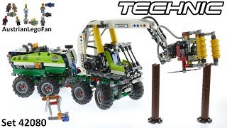 YouTube Thumbnail Lego Technic 42080 Forest Machine - Lego 42080 Speed Build