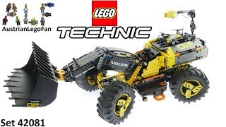 YouTube Thumbnail Lego Technic 42081 Volvo Concept Wheel Loader ZEUX Speed Build