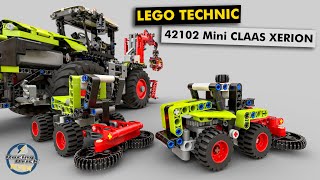 YouTube Thumbnail LEGO Technic 42102 Mini CLAAS XERION - A &amp; B model review