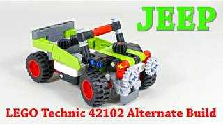 YouTube Thumbnail JEEP - LEGO Technic 42102 Alternate / E Model with Instructions