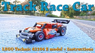 YouTube Thumbnail Track Race Car - LEGO Technic 42104 E Model + FREE Instructions