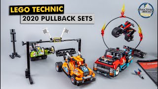 YouTube Thumbnail LEGO 42103 / 42104 / 42106 building review - the best Technic pullback sets in years!
