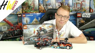 YouTube Thumbnail LEGO Technic 42106 Stunt Show mit Truck und Motorrad LEGO Technic 42106 Review