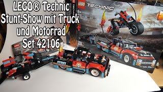 YouTube Thumbnail Review: LEGO Technic Stunt-Show mit Truck und Motorrad (Set 42106)