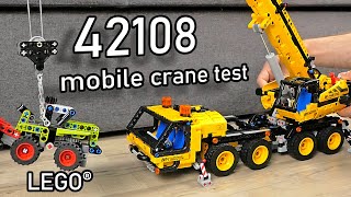 YouTube Thumbnail LEGO 42108 Test | LEGO Mobile Crane Review | LEGO Technic 42108 LEGO | New LEGO Technic 2020