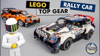 YouTube Thumbnail LEGO Technic 42109 Top Gear Rally Car unboxing, building details and review