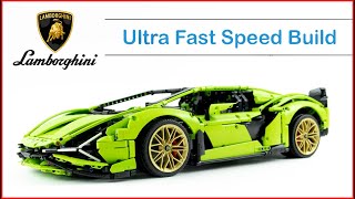 YouTube Thumbnail LEGO TECHNIC 42115 Lamborghini Sián FKP 37 Ultra Fast Speed Build for Collecrors