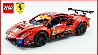 YouTube Thumbnail LEGO TECHNIC 42125 Ferrari 488 GTE &#39;AF Corse #51&#39; Speed Build for Collecrors - Brick Builder