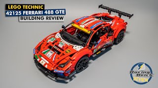 YouTube Thumbnail LEGO Technic 42125 Ferrari 488 GTE detailed building review - really a 18+ set?