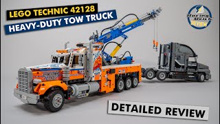 YouTube Thumbnail LEGO Technic 42128 Heavy-Duty Tow Truck detailed building review