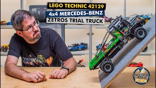 YouTube Thumbnail LEGO Technic 42129 4x4 Mercedes-Benz Zetros Trial Truck detailed building review &amp; test