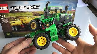 YouTube Thumbnail Da isser! Mit 3 zusätzlichen Funktionen, die Lego gespart hat! Lego Technic 42136-John Deere Tractor