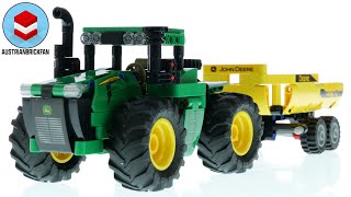 YouTube Thumbnail LEGO Technic 42136 John Deere 9620R 4WD Tractor - LEGO Speed Build Review