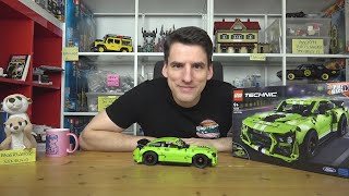 YouTube Thumbnail Gruselig hässlich &amp; völlig unsinnige Lizenz: LEGO® Technic 42138 Ford Mustang Shelby GT500