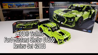 YouTube Thumbnail Review: LEGO Ford Mustang Shelby GT500 (Technic Set 42138 und AR)