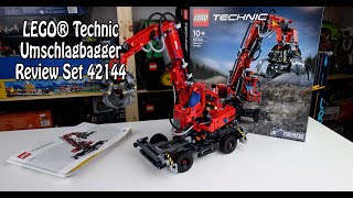 YouTube Thumbnail Review LEGO Technic Umschlagbagger (Set 42144 Material Handler)