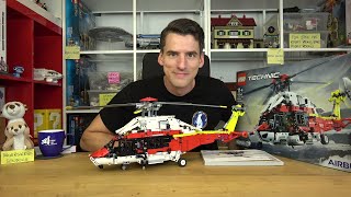 YouTube Thumbnail Ein wackliger Helikopter mit super Funktionen und sinnloser Lizenz: LEGO® Technic 42145 Airbus H175