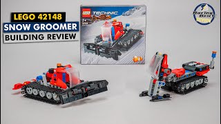 YouTube Thumbnail LEGO Technic 42148 Snow Groomer &amp; Snowmobile (B model) detailed building review