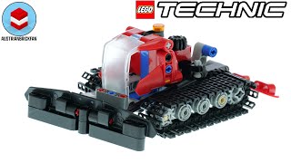 YouTube Thumbnail LEGO Technic 42148 Snow Groomer - LEGO Speed Build Review