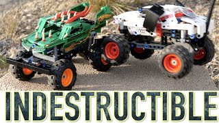 YouTube Thumbnail LEGO Technic Monster Jam Mutt Dalmation 42150 &amp; Dragon 42149 Combo Review! These are INDESTRUCTIBLE!