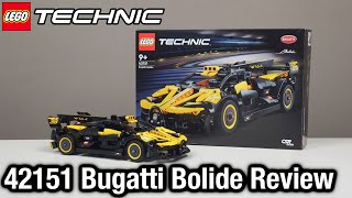 YouTube Thumbnail Deutlich besser als die 50€-Pullbacks! 🚗💨 | LEGO Technic 42151 Bugatti Bolide Review