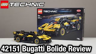 YouTube Thumbnail Deutlich besser als die 50€-Pullbacks! 🚗💨 | LEGO Technic 42151 Bugatti Bolide Review