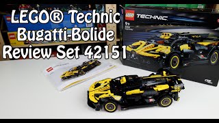 YouTube Thumbnail Schönes hässliches Set? Review LEGO Bugatti Bolide (Technic Set 42151)