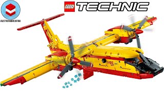 YouTube Thumbnail LEGO Technic Firefighter Aircraft Speed Build #42152